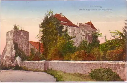 27141 Ak Radeberg Schloß Klippenstein mit Hungerturm