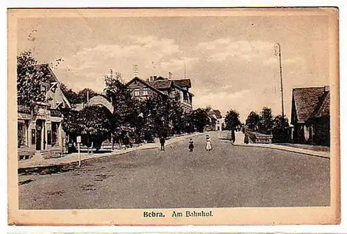 27075 Feldpost Ak Bebra à la gare 1918