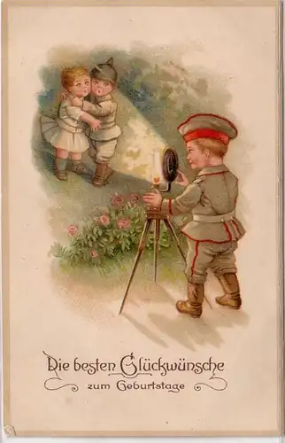 27069 Humour Ak Enfants en uniforme en 1915