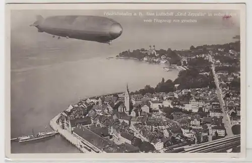 27067 Ak Luftschiff Zeppelin über Friedrichshafen 1933
