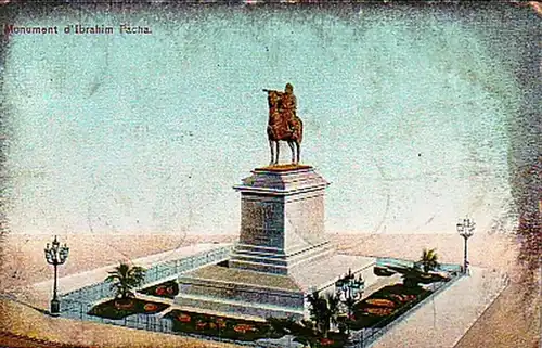 27046 Ak Cairo Monument d 'Ibrahim Pascha 1910
