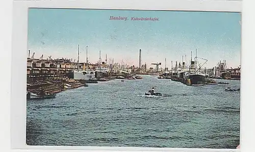 27031 Ak Hamburg Kuhwärderhafen um 1910