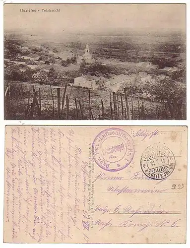 27011 Feldpost Ak Bayr. Fest. Luftschiffertr. Nr.1 1915