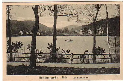 26989 Ak Bad Georgenthal à la Thür. am Hammerteich vers 1930