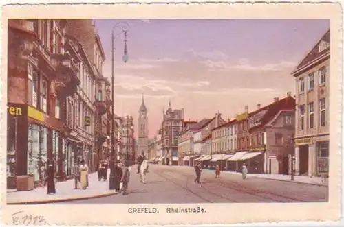 26980 Ak Crefeld Rheinstraße 1917