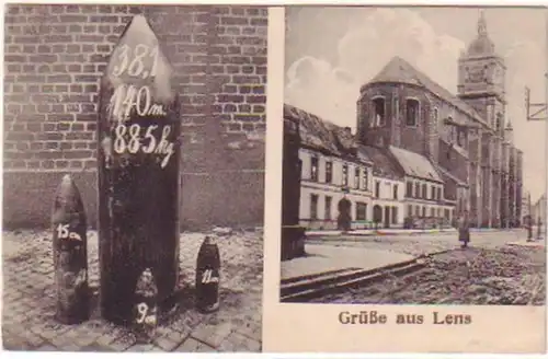 26975 Accueil Multi-images Salutations de Lens vers 1915