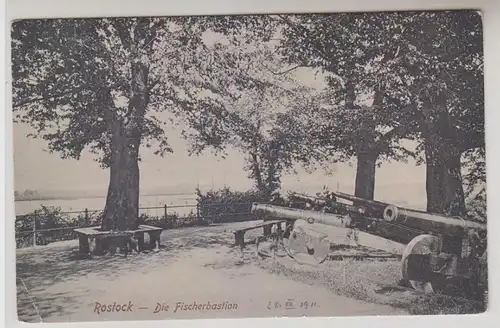26964 Ak Rostock Canons sur la base de pêche vers 1910