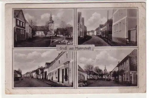 26935 Mehrbild Ak Gruß aus Mannstedt Landkreis Sömmerda 1943