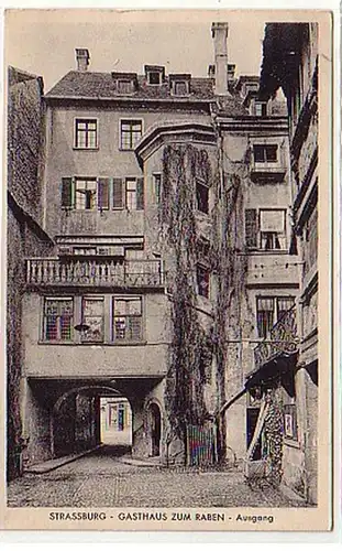 26912 Ak Strasbourg Hostel à la sortie corbeau vers 1930
