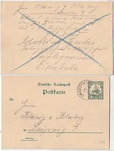 26877 Ganzsache Deutsch Südwestafrika Swakopmund 1904