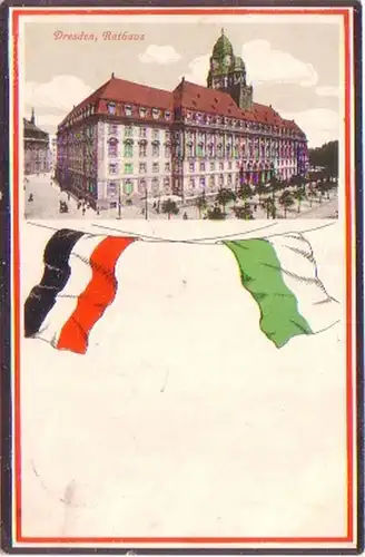 26864 Ak Dresden Rathaus 1915
