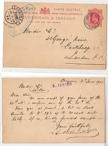 2685 Affaire entière Britain Post Office Turquie Smyrna 1903