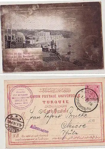 26840 Ak Autriche Post Turquie Constantinople1898