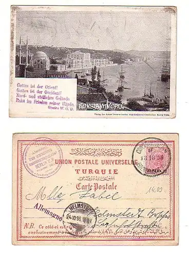 26832 Ak Autriche Post Turquie Constantinopel1898