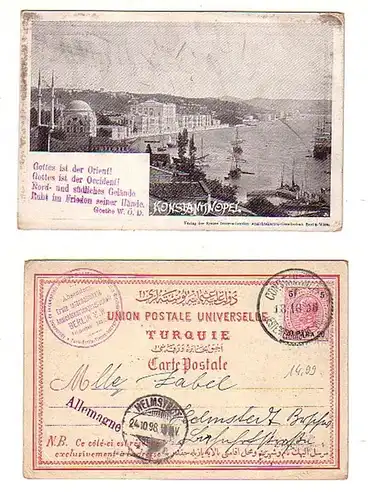 26832 Ak Österreichische Post Türkei Constantinopel1898