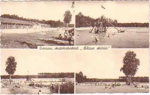 26798 Multi-image-Ak Dessau Autoroute Bain Adriatique bleue vers 1960