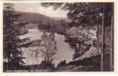 26783 Ak station thermale Gernrode (Harz) L'étang sacré 1933