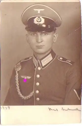 26764 Foto Ak Soldat in Uniform Regiment 59 um 1939