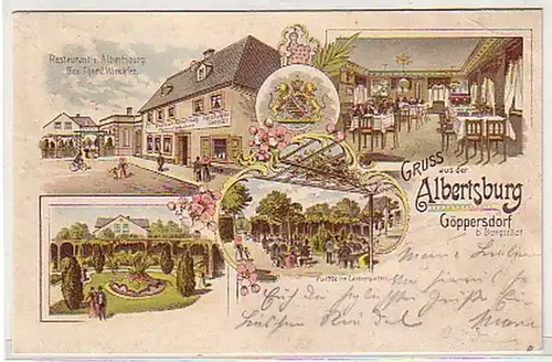 26757 Ak Lithographie Gruß aus Göppersdorf 1903