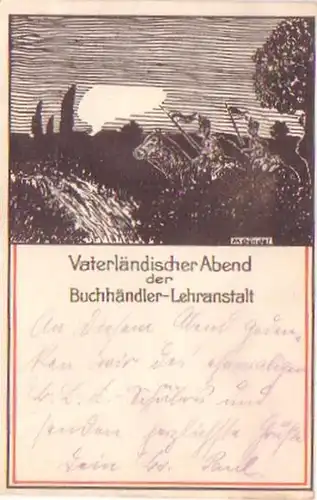 26704 Künstler-Ak Vaterländischer Abend Leipzig 1915