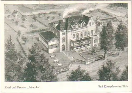 26622 Ak Bad Klosterlausnitz Hotel "Fritschka" vers 1920