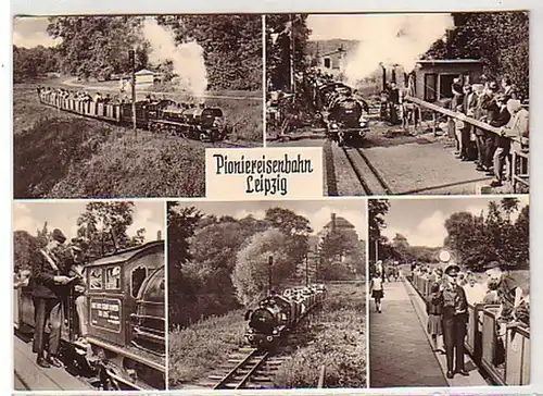 26587 Mehrbild Ak Pioniereisenbahn Leipzig 1968