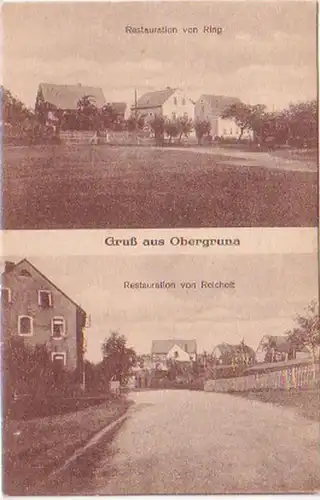 26529 Mehrbild Ak Gruß aus Obergruna Restauration 1925
