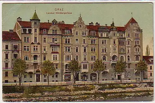 26489 Ak Graz Lendkai Nurembergerhaus 1909