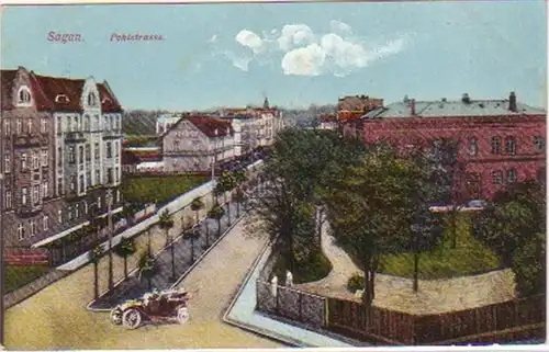26482 Feldpost Ak Sagan Pohlstrasse 1914