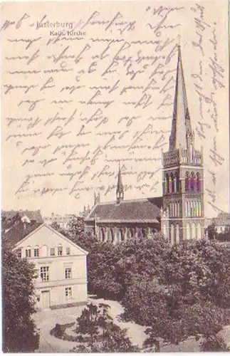 26478 Feldpost Ak Insterburg Église catholique 1917