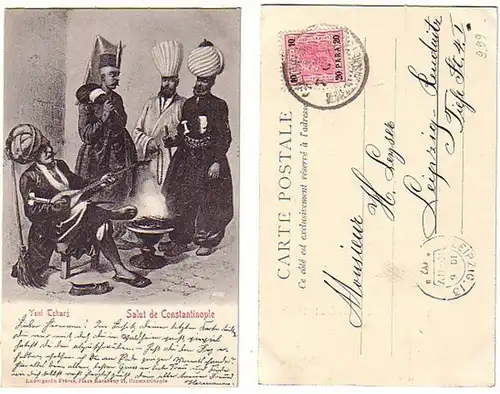 26468 Ak Autriche Post Turquie Constantinople1902