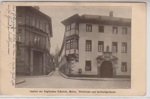 26460 Ak Mainz Pensionat und Institutsgebäude 1912