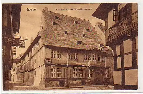 26436 Ak Goslar Siemenshaus - Schreiberstrasse um 1920