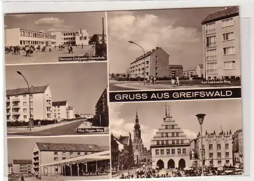 26395 Mehrbild Ak Gruss aus Greifswald 1969