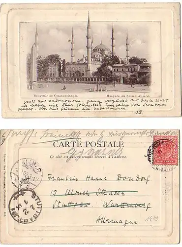 26370 Ak Britain Post Office Turquie Constantinople 1902