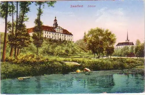 26358 Ak Saalfeld Schloß 1930