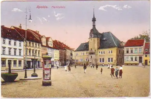 26354 Ak Feldpost Apolda Marktplatz 1916