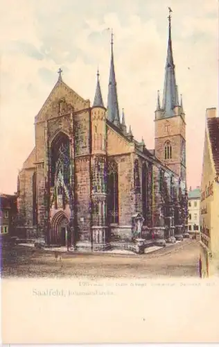 26332 Ak Saalfeld Johanneskirche 1901