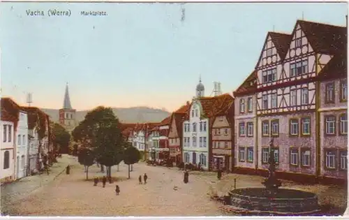 26329 Ak Vacha (Werra) Marktplatz 1912