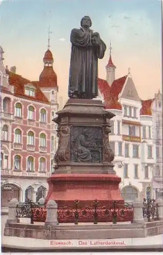 26324 Ak Eisenach Monument Lutherenen 1913