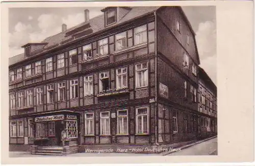 26321 Ak Wernigerode Hotel Deutsches Haus 1951