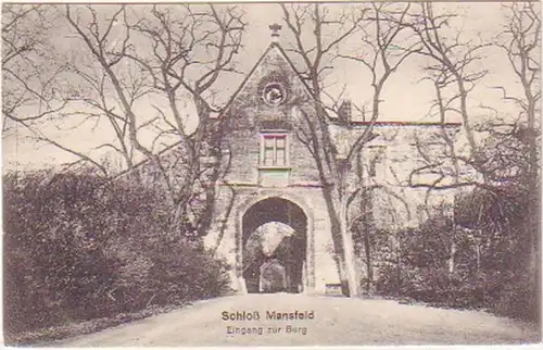 26281 Ak Château de Mansfeld Entrée du châteaux vers 1910