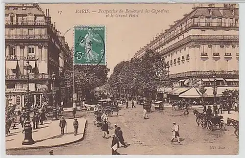 26276 Ak Paris Boulevard des Capucines Grand Hotel 1908