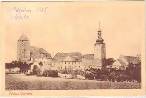 26267 Ak Schloss Querfurt Totalansicht 1909