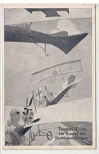 26248 Ak avion "Pigeon allemand" vers 1915