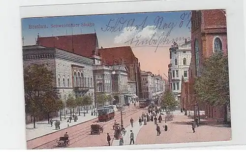 26218 Feldpost Ak Breslau Schweidnitzer Straße 1916