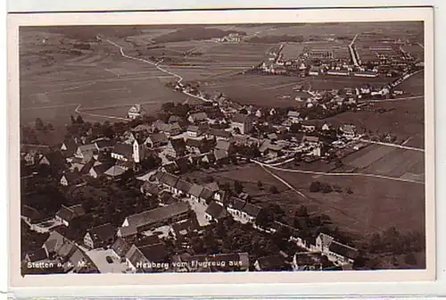 26197 Feldpost Ak Stetten Heuberg vom Flugzeug aus 1940