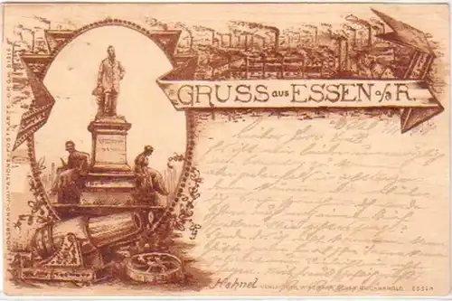 26181 Salutation de bois Ak de Essen à la Ruhr 1898