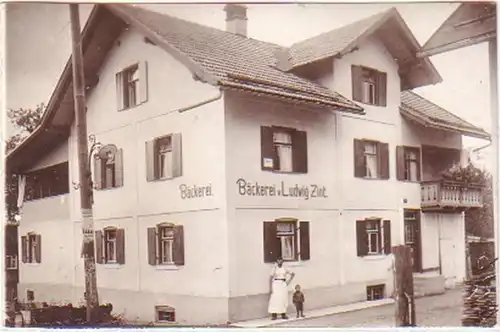 26151 Photo Ak Obersdorf Boulangerie L. Zint vers 1920