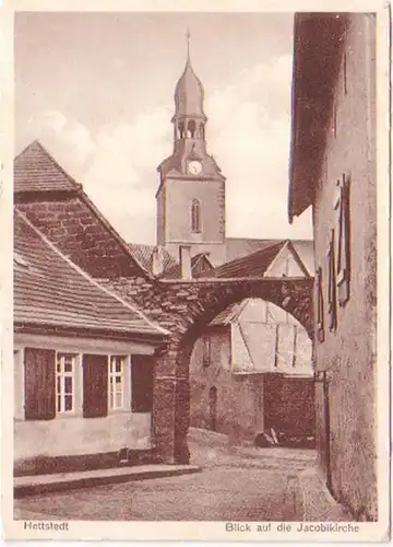 26145 Ak Hettstedt Vue sur l'église Jacobikirche 1936